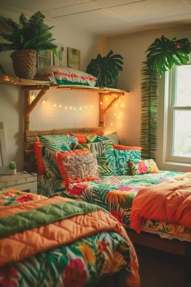 What Defines a Tropical Paradise Bedroom?