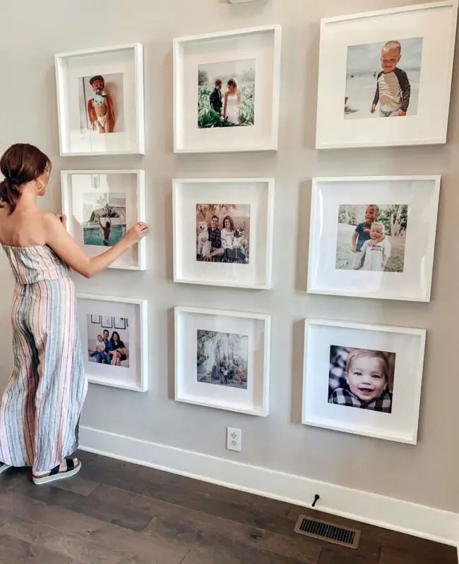 Personalized Family Gallery in the Hallway