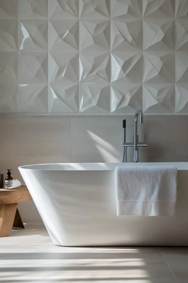 Sleek Geometry for Modern Bathrooms