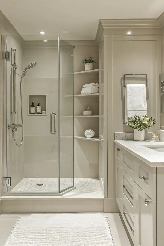 Efficient Space-Saving Bathroom Design