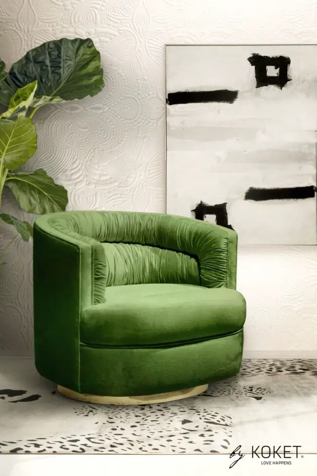 Opulent Emerald Armchair