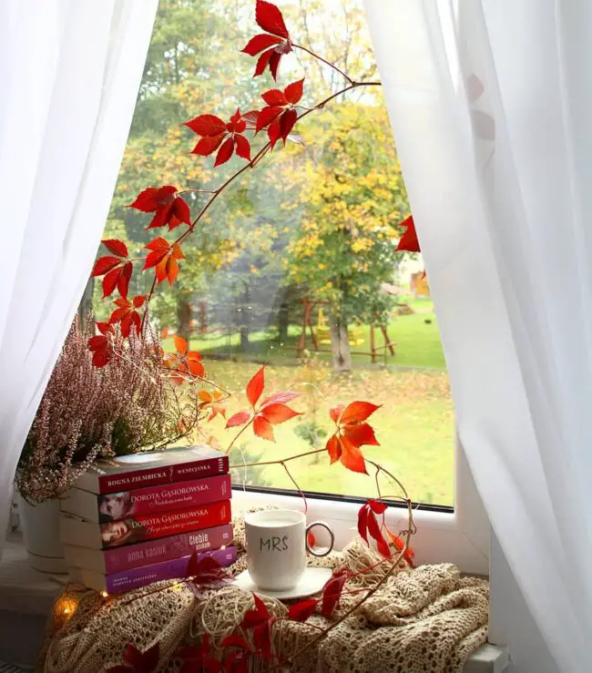 Inviting Fall Reading Nook