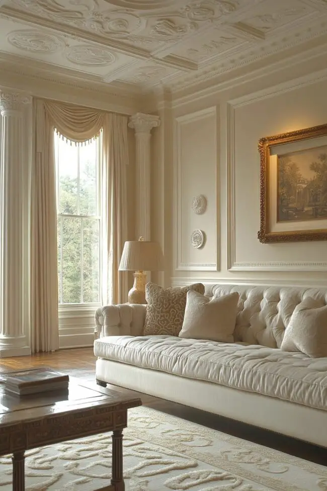 Timeless Neoclassical Style Lounge