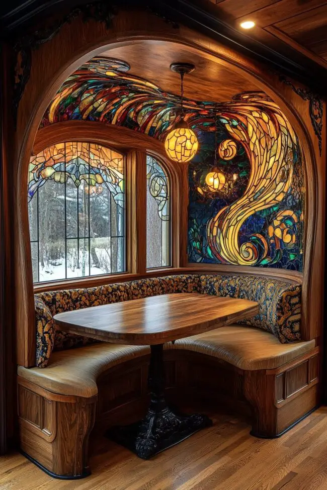 Art Nouveau Dining Retreat