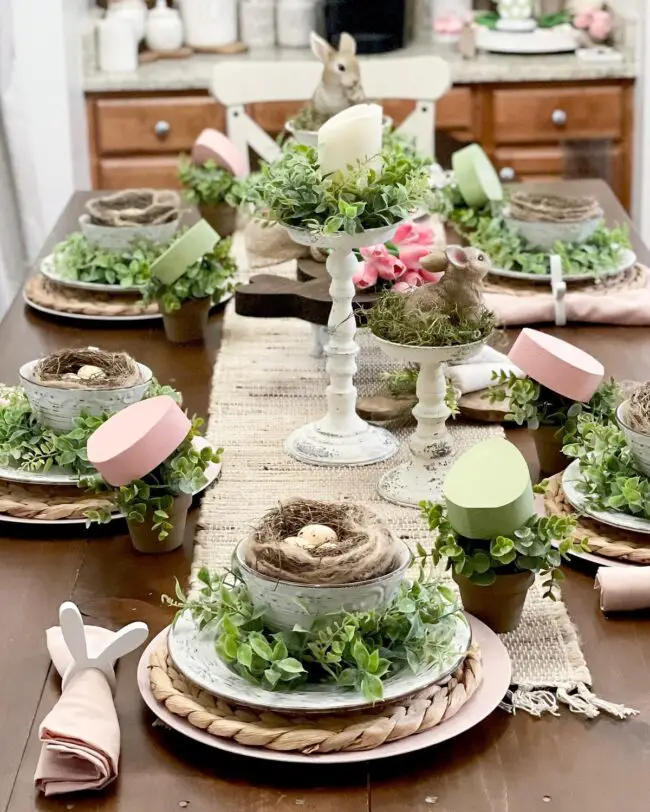 Dining Room Elegance for Easter