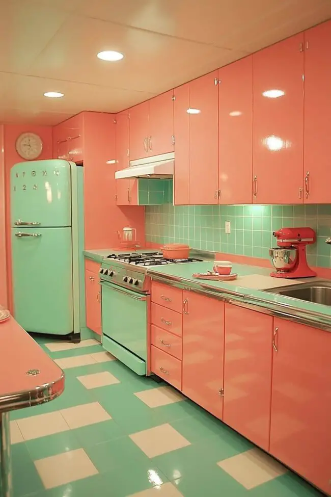 Retro 1950s American Kitchen Style