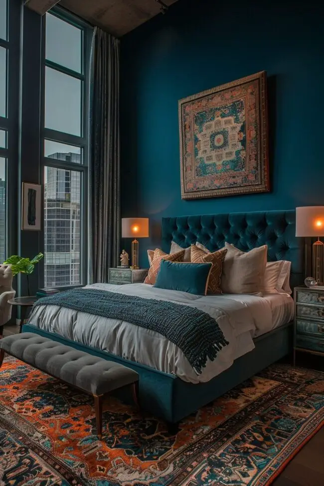 Chic Teal Urban Retreat