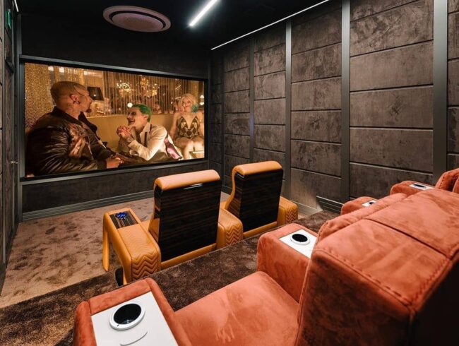 Fresh and Trendy Cinema Room