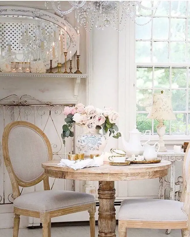 Romantic French Country Breakfast Nook