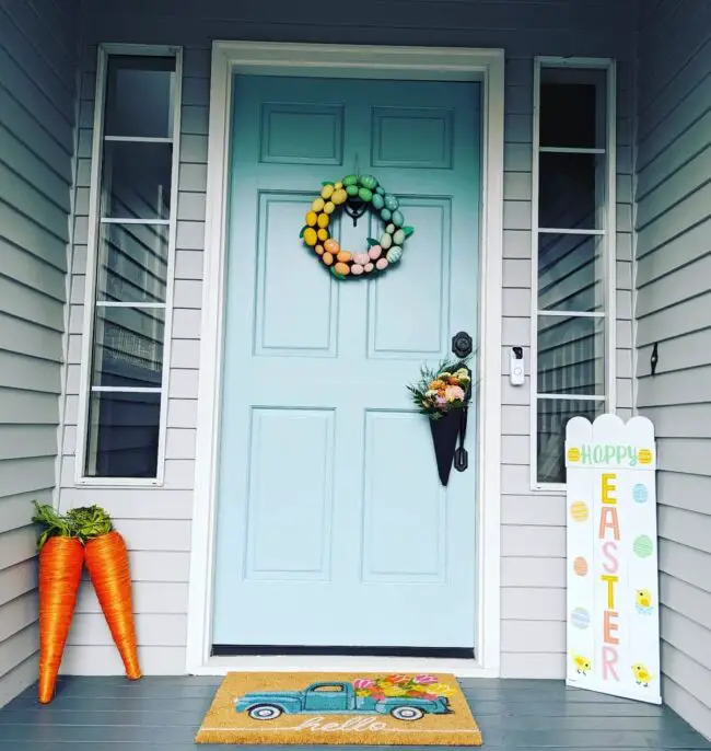 Lively Easter Door Decorations for Spring