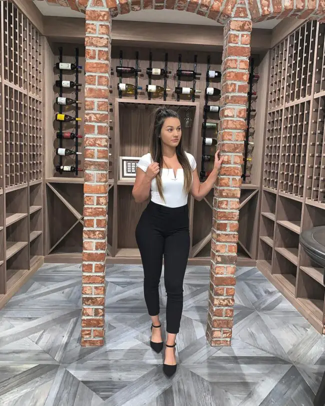 Rustic Wine Cellar with Exposed Brick