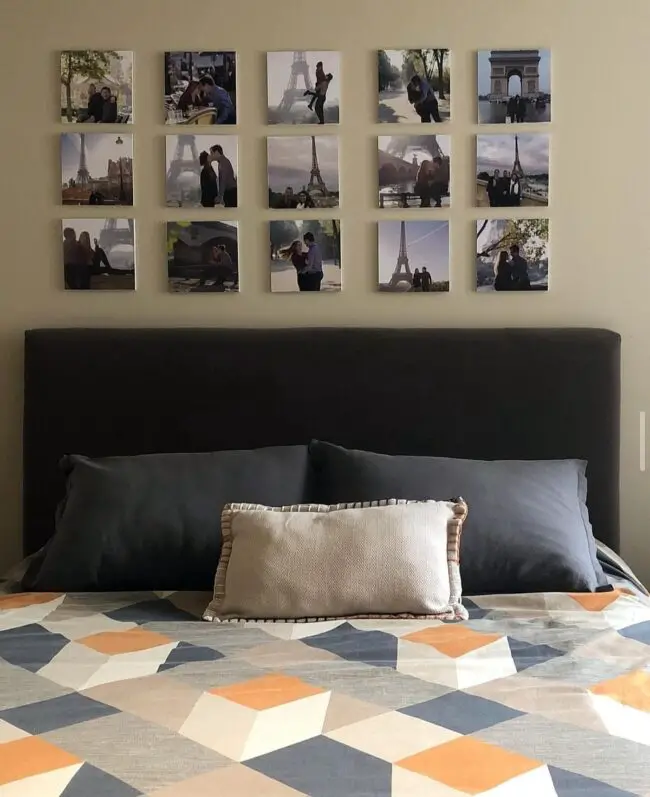 Travel Memory Wall Above the Bed