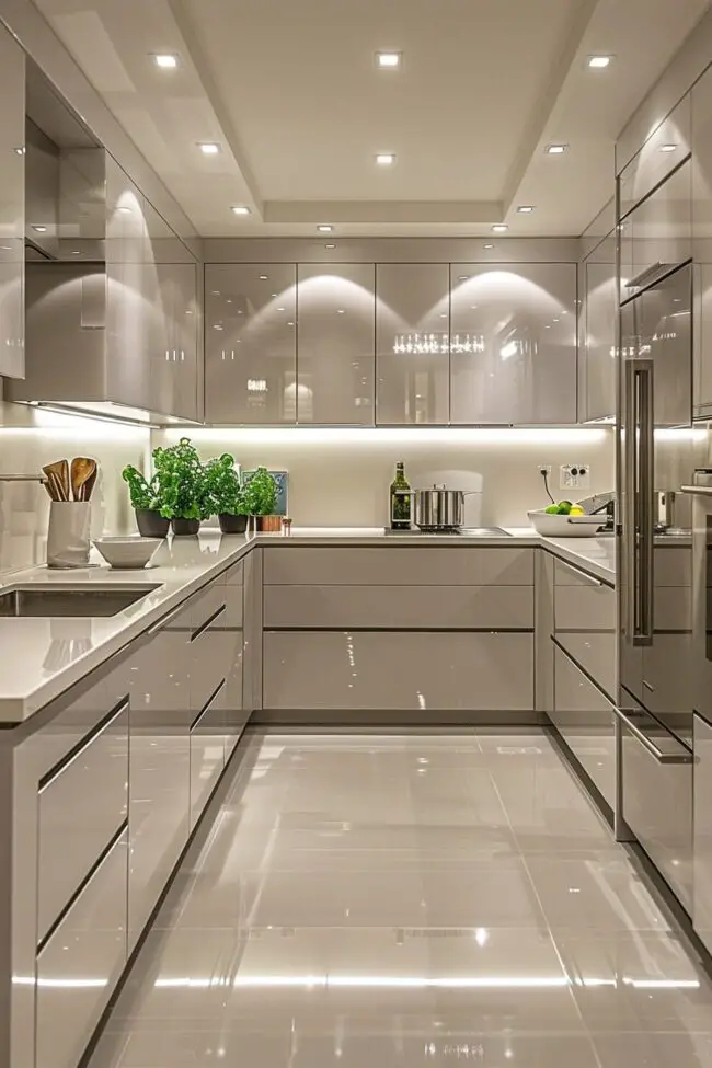 Shiny Small Kitchen Design Inspirations