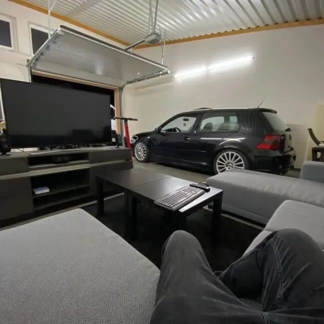 Entertainment Lounge and Garage Combo