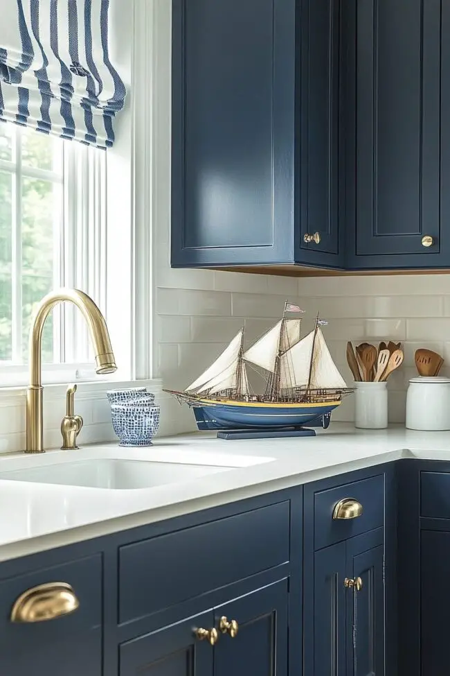 Coastal Inspired Kitchenette Design