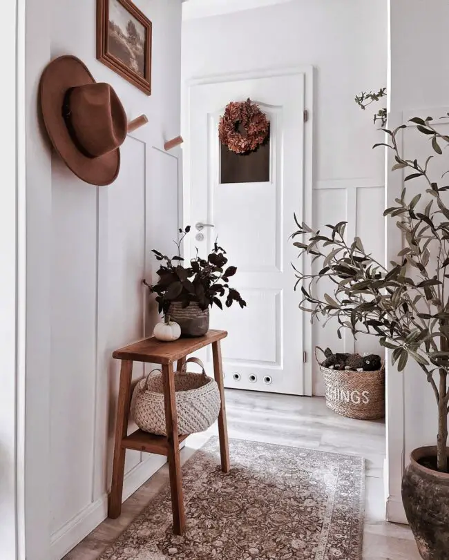 Warm Rustic Foyer Idea