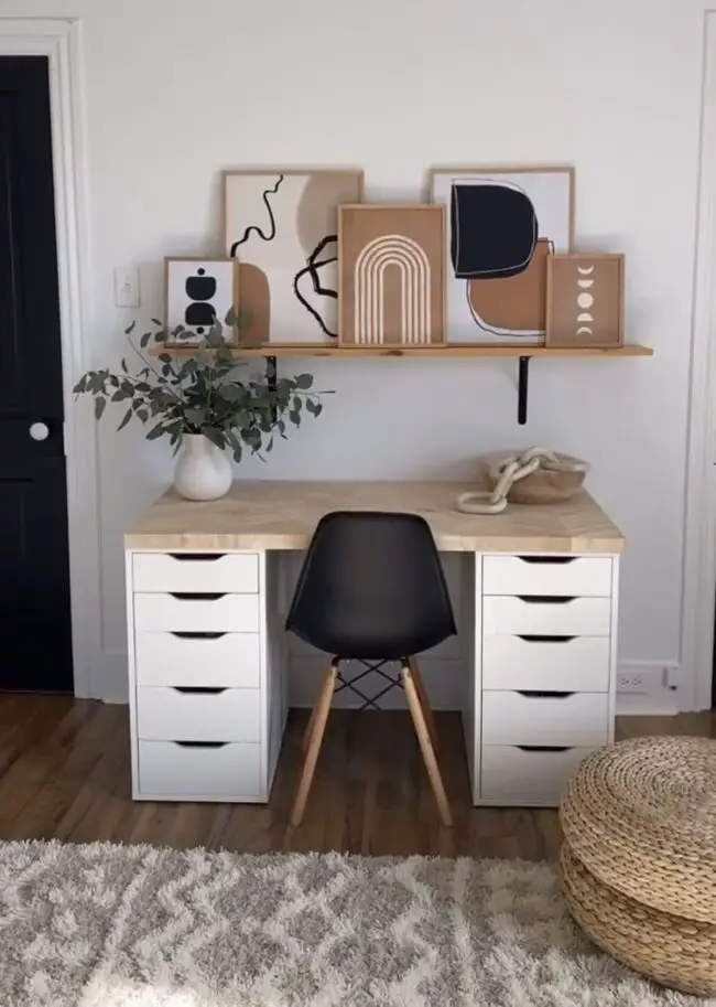 Minimalist Wall-Mounted Desk