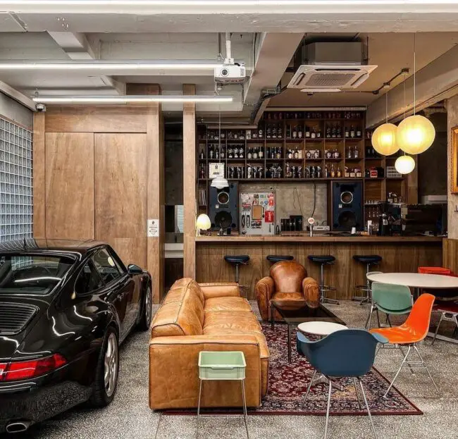 Chic Lounge Inspired by Automotives