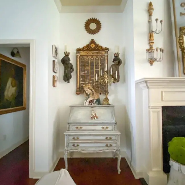 Unique Hallway with Antique Touches