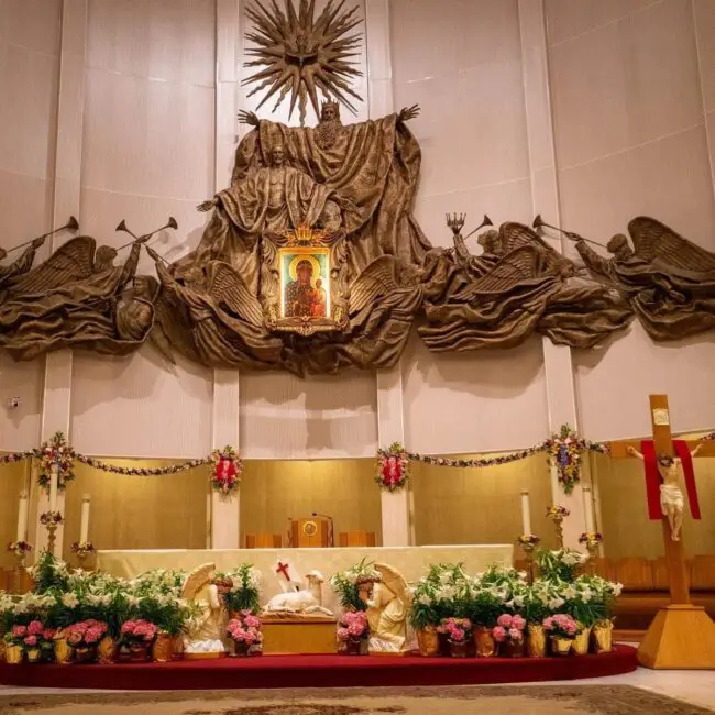 Majestic Altar Adorned with Angels and