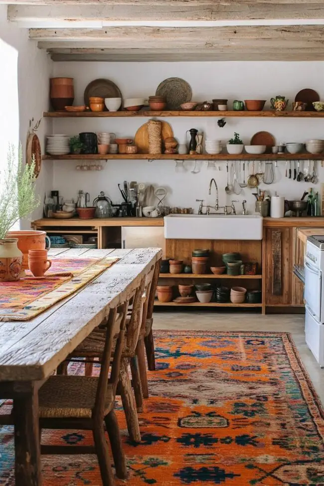 Eclectic Kitchen with Artistic Flair