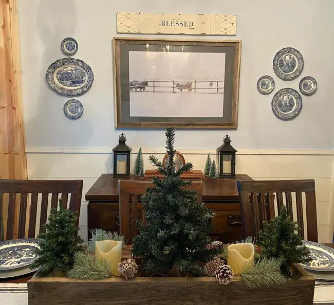 Classic Country Dining Room for Winter