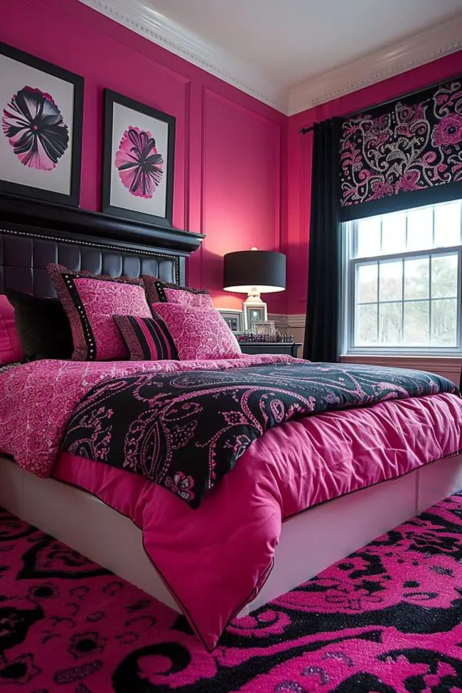 Teen Style Fusion in Pink and Black