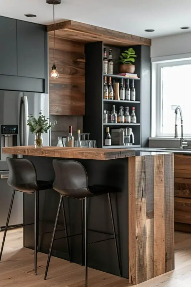 Space-Saving Bar Counters for Kitchens