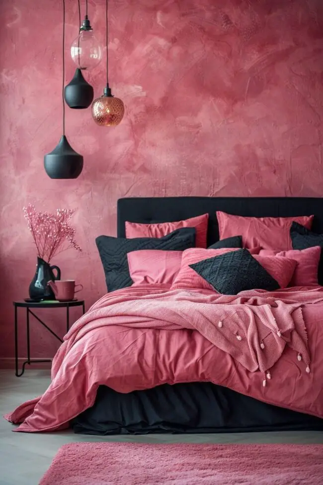 Chic Fusion of Pink and Black