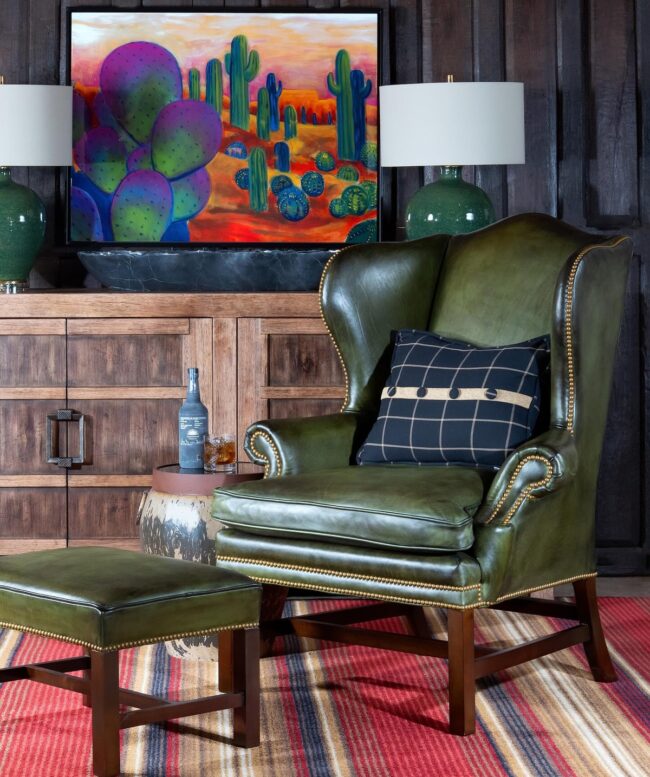 Stately Emerald Wingback