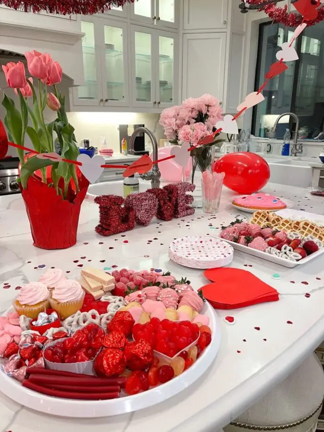 Aesthetic Valentine's Banquet Spread