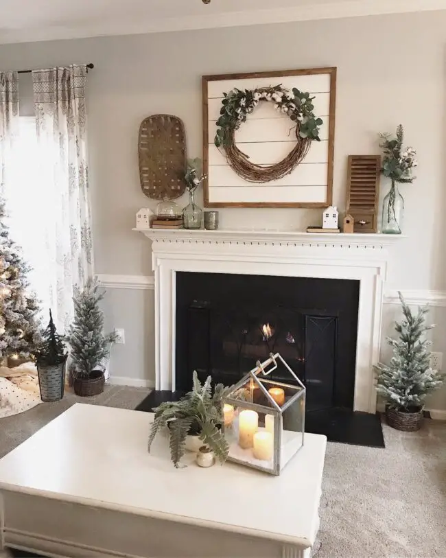 Effortless Farmhouse Mantel for a Cozy Feel