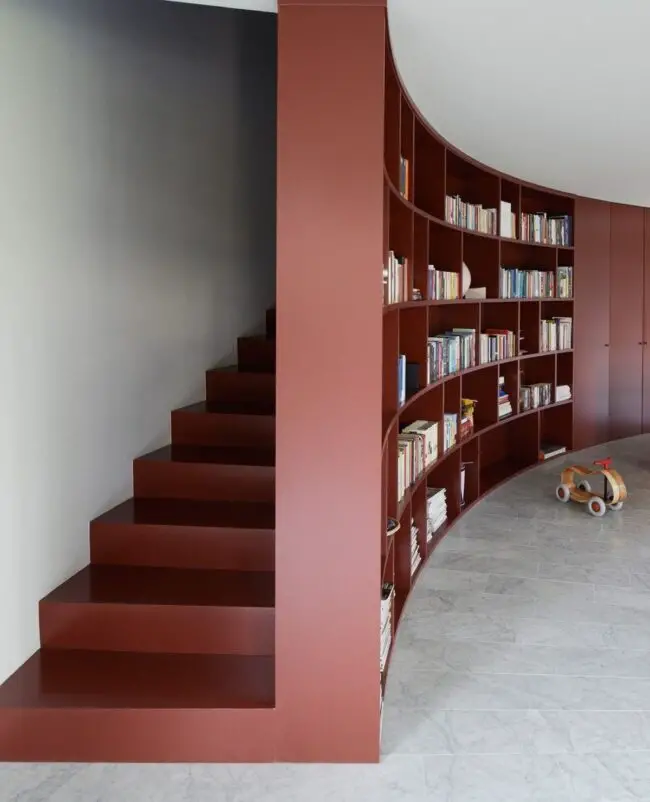 Bibliophile's Dream in Rich Red