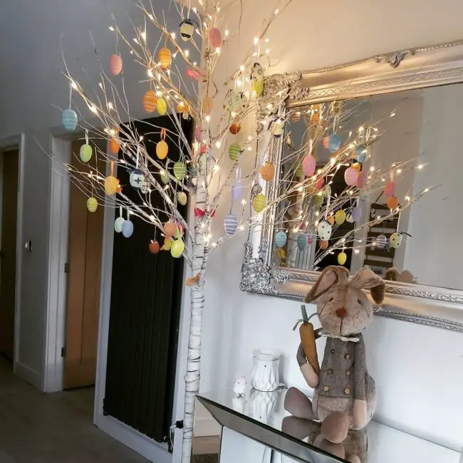 Radiant Easter Tree: Colorful and Cheerful