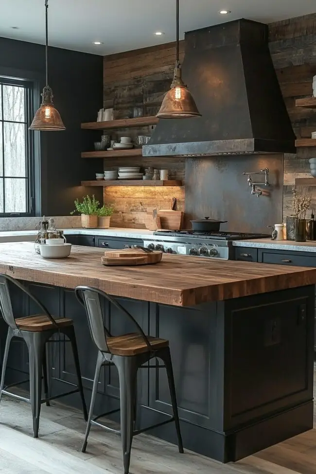 Rustic Industrial Kitchen Design Ideas