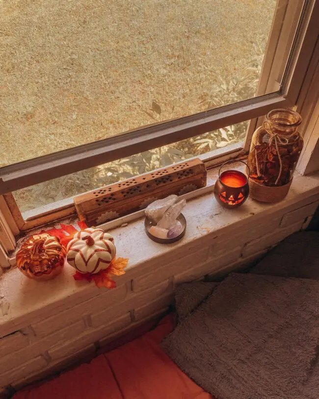 Whimsical Autumn Window Feature