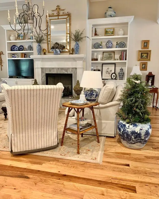 Timeless Living Room with French Country Style