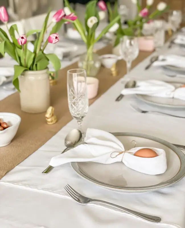 Colorful Tulip Centerpiece for Dining Table