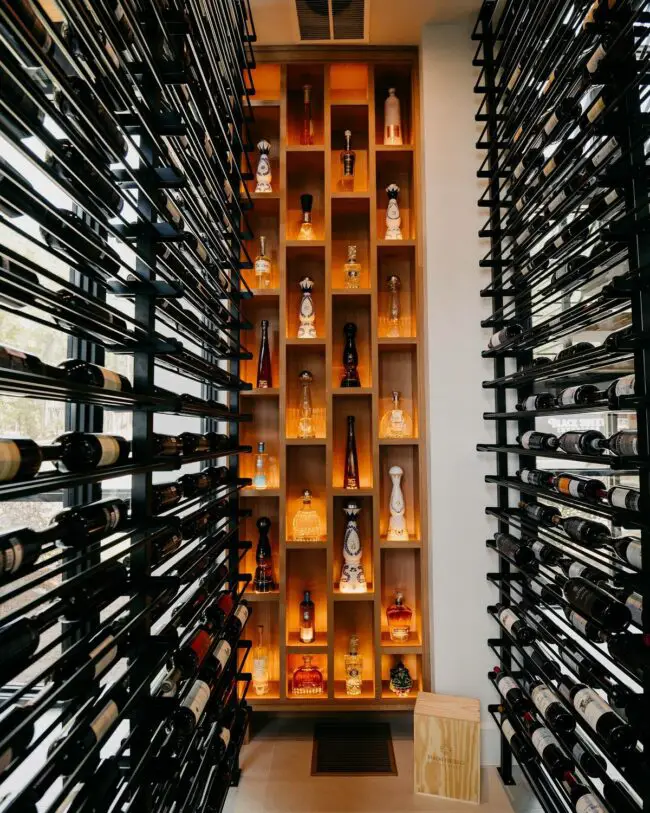 Vertical Wine Storage with Stylish Shelving