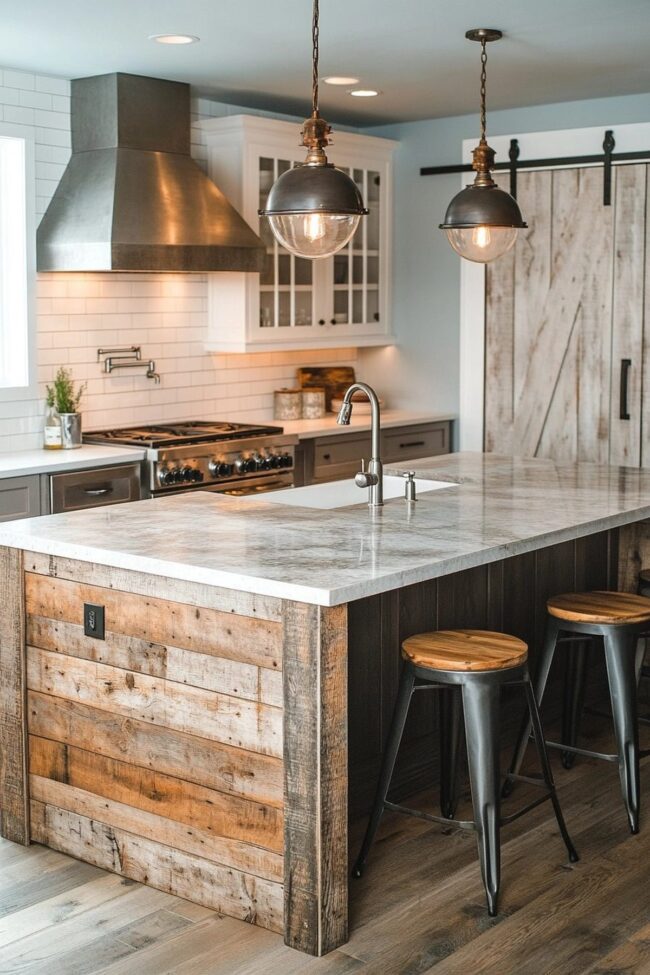 Practical Rustic Kitchen with Industrial Flair