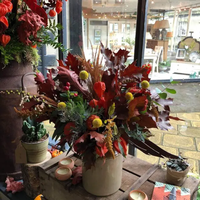 Vibrant Fall Floral Centerpiece