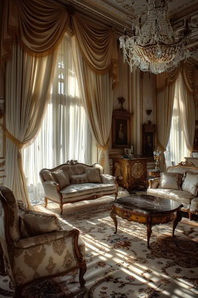 Luxurious Silk Curtain Designs