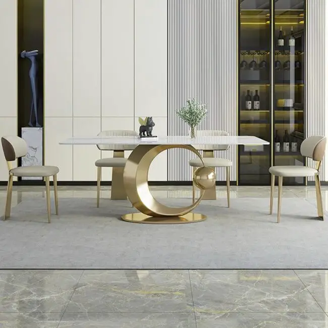 Geometric Gold Aesthetics in Modern Design