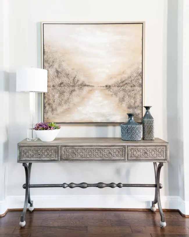 Textural Beauty with an Ornate Console