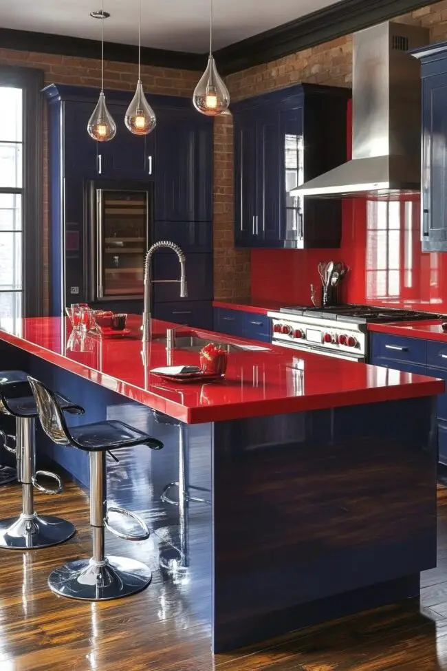 Striking Color Combinations for Kitchens