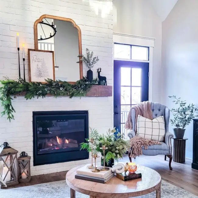 Farmhouse Elegance in Winter Hues