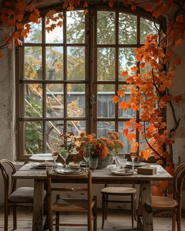 Rustic Fall Dining Experience Setup