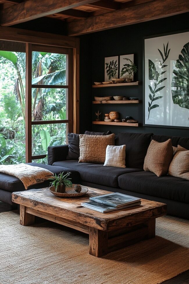 Nature-Infused Lounge Space