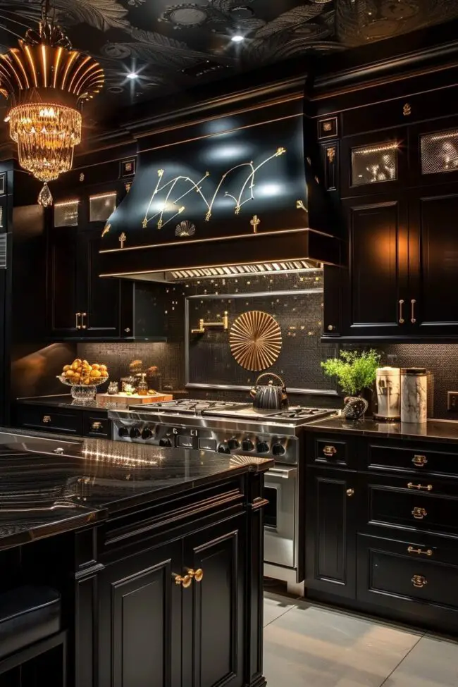 Chic Kitchens with Art Deco Flair