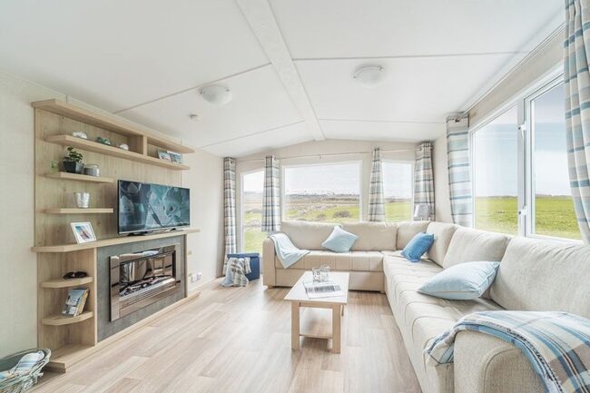 Spacious Living Room with Pastel Accents